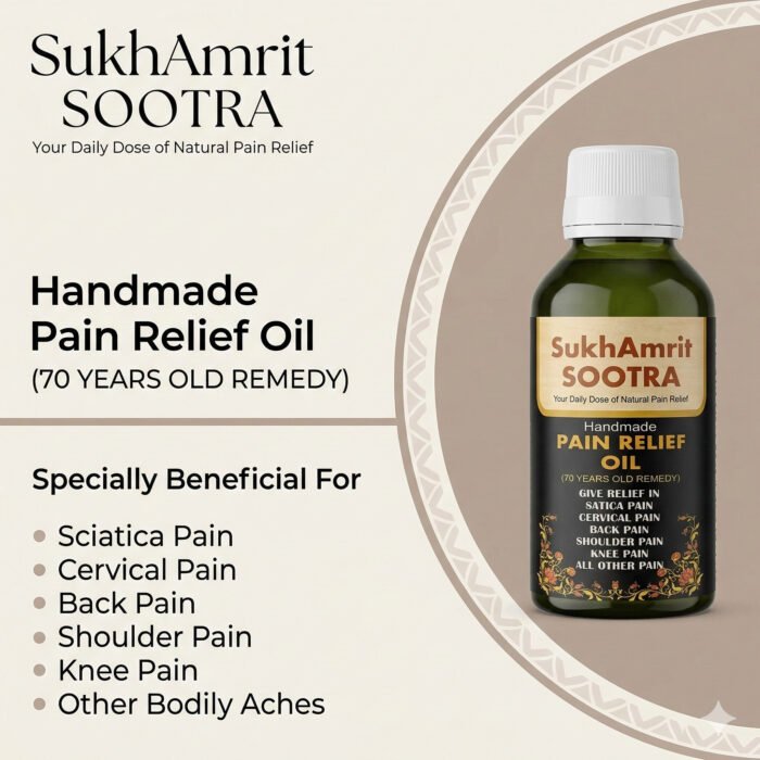 Herbal Pain Relief Oil for Joint, Knee, Neck & Back Pain – 70 Year Traditional Remedy (100ml) - Image 5