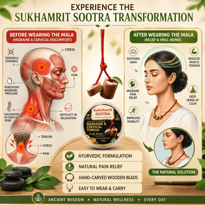 Herbal Pain Relief Mala for Neck, Migraine & Back Comfort (Buy 1 Get 3 FREE TODAY) - Image 3