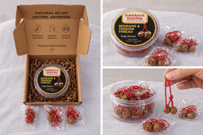 Herbal Pain Relief Mala for Neck, Migraine & Back Comfort (Buy 1 Get 3 FREE TODAY) - Image 2